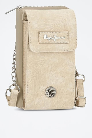 Etui pour téléphone Jana - Beige et argenté