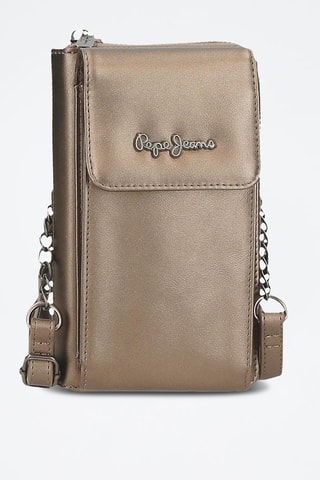 Etui pour téléphone Ruby - Argenté et beige