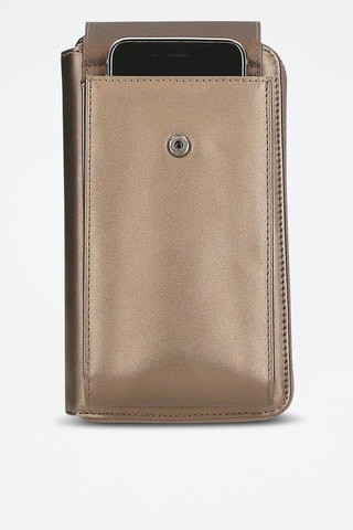 Etui pour téléphone Ruby - Argenté et beige