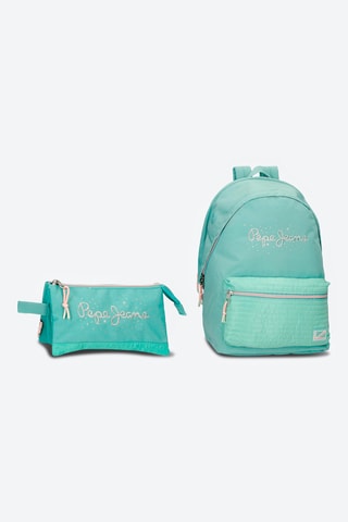 Sac à dos connecté Jane et trousse - Bleu