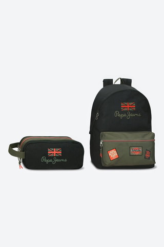 Sac à dos Ponder et trousse - Noir
