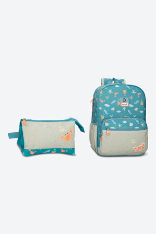 Sac à dos et trousse - Bleu 