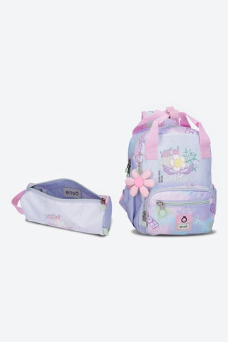 Sac à dos et trousse - Lilas