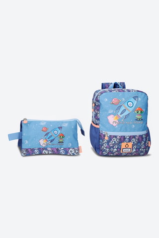 Sac à dos et trousse - Bleu