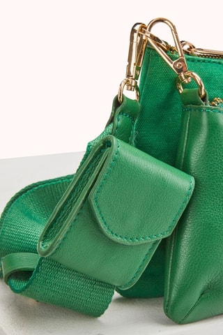 sac bandoulière en cuir Alio - Vert