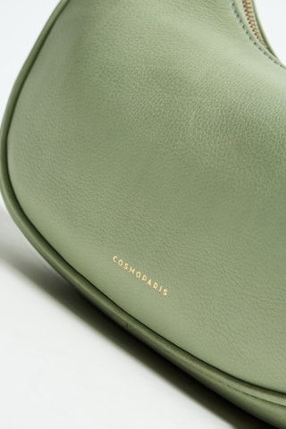 Sac porté épaule en cuir Auriane - Vert clair