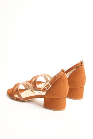 Sandales à talons en cuir Zadani - Marron