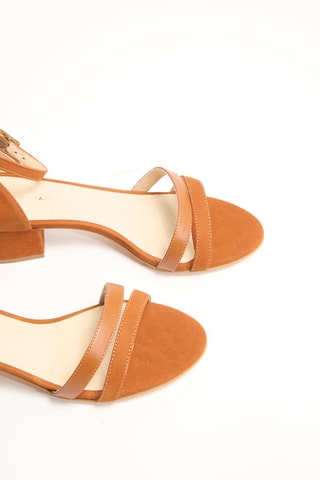 Sandales à talons en cuir Zadani - Marron