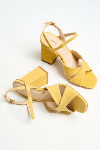 Sandales compensées Zalila - Jaune
