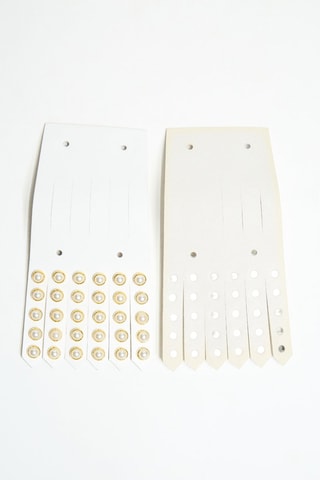 Empiècement pour chaussures en cuir Hati - Blanc