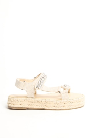 Sandales plateformes en cuir Hijoane - Beige