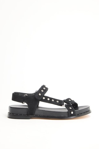 Sandales plateformes en cuir Hinaya - Noir