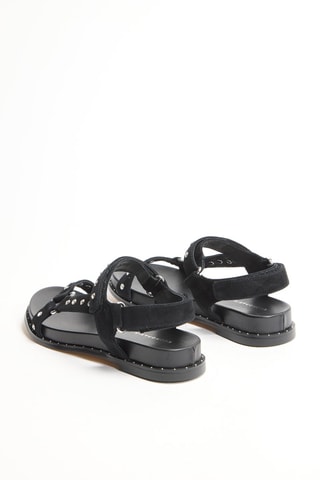 Sandales plateformes en cuir Hinaya - Noir