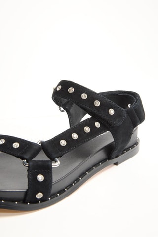 Sandales plateformes en cuir Hinaya - Noir
