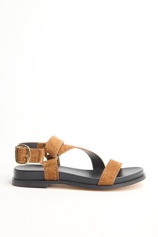 Sandales en cuir Hinou - Camel