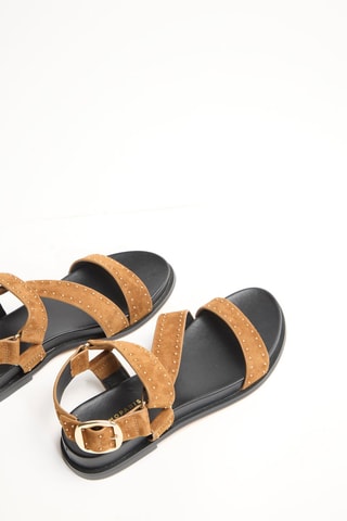 Sandales en cuir Hinou - Camel