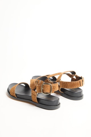 Sandales en cuir Hinou - Camel