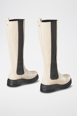 Bottes en cuir Floriane - Crème