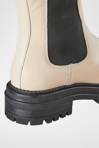 Bottes en cuir Floriane - Crème