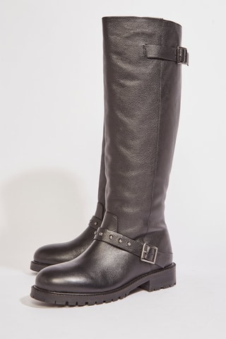 Bottes en cuir Kalicie - Noir