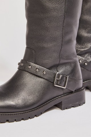Bottes en cuir Kalicie - Noir