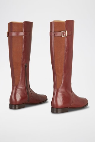 Bottes en cuir Kathe - Marron