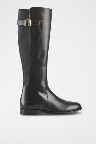 Bottes en cuir Kathe - Noir