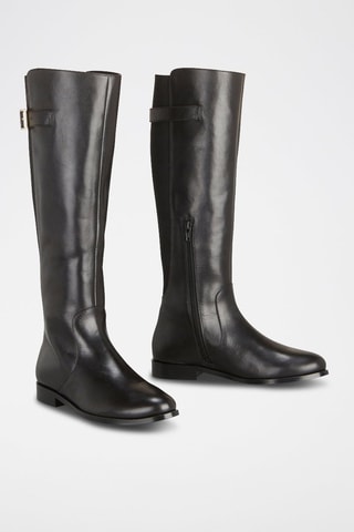 Bottes en cuir Kathe - Noir