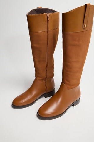 Bottes en cuir Remia - Marron