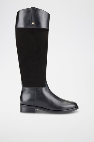 Bottes en cuir Remia - Noir