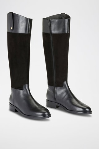 Bottes en cuir Remia - Noir