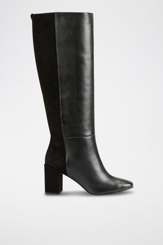 Bottes en cuir Rabea - Noir