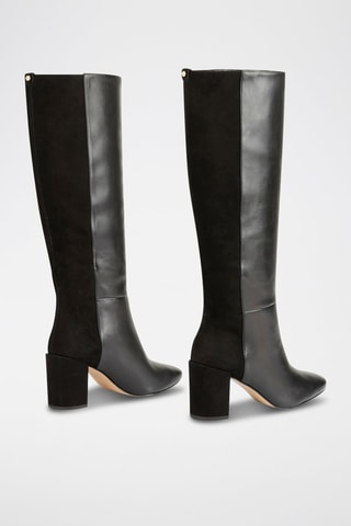 Bottes en cuir Rabea - Noir