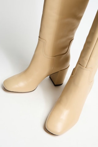 Bottes en cuir Romina - Beige