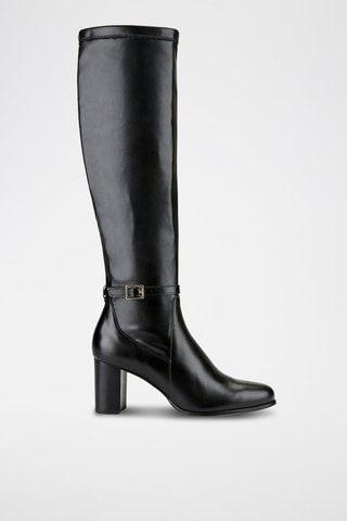Bottes en cuir Zaffia - Noir