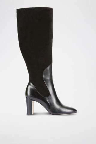 Bottes en cuir Zahira - Noir