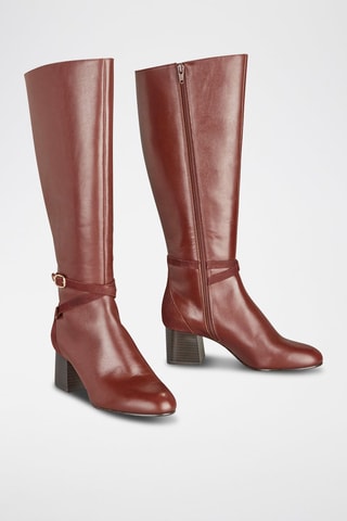 Bottes en cuir Zilena - Marron