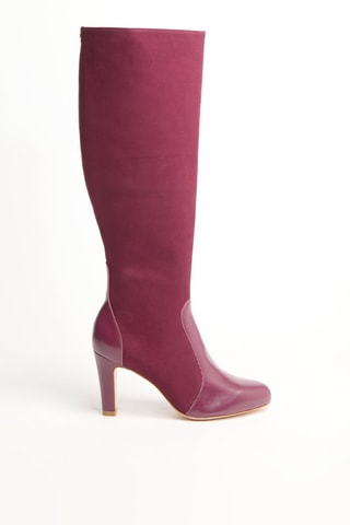 Bottes en cuir Zinala - Bordeaux