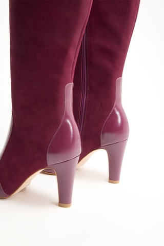 Bottes en cuir Zinala - Bordeaux