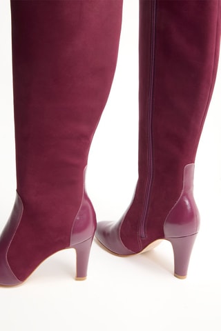 Bottes en cuir Zinala - Bordeaux