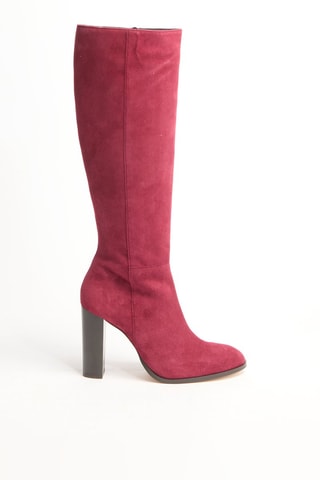 Bottes en nubuck -Bordeaux