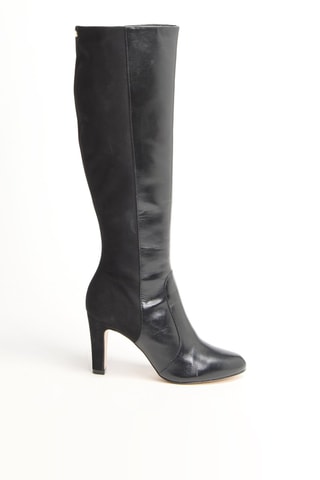Bottes vernies en cuir Zanelle - Noir