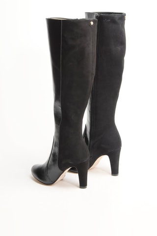 Bottes vernies en cuir Zanelle - Noir