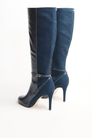 Bottes en cuir Zateli - Bleu marine