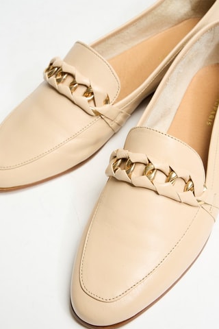 Mocassins en cuir Vanet - Nude