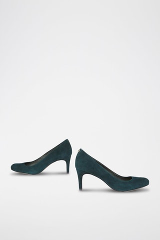 Escarpins en nubuck Nyna -Vert