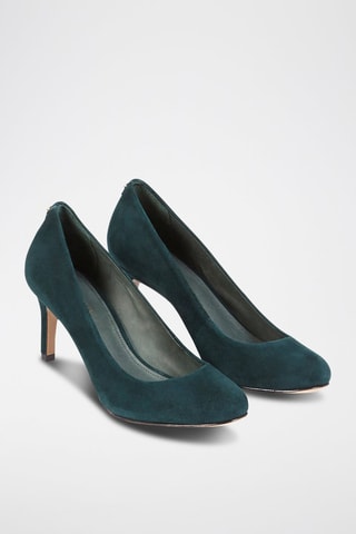 Escarpins en nubuck Nyna -Vert