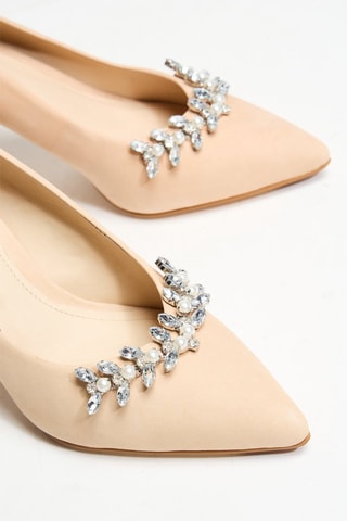 Escarpins en nubuck Olyavia - Nude