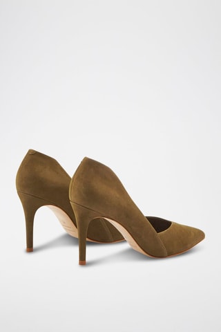 Escarpins en cuir Avemini - Kaki