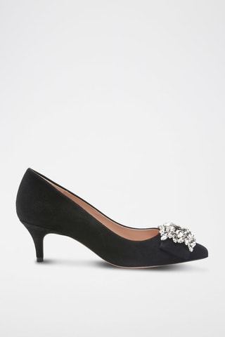 Escarpins en cuir de chèvre Memia - Noir